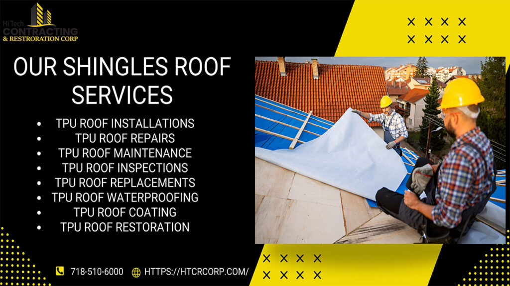 Our shingles roof services NYC include installation and repair