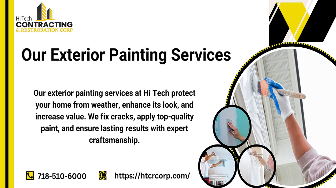 Our exterior painting services