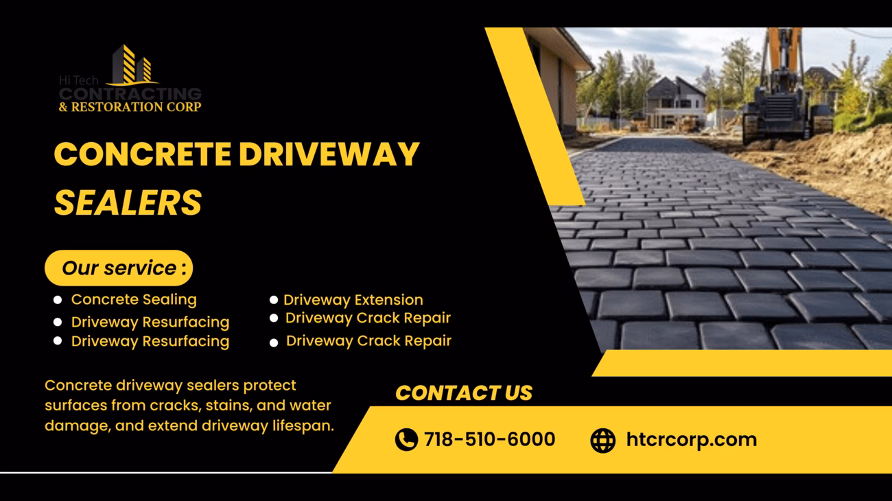 Concrete driveway sealers