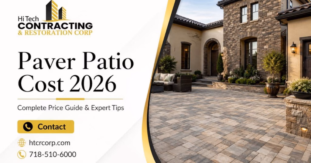 Paver patio cost guide for a professionally installed backyard patio