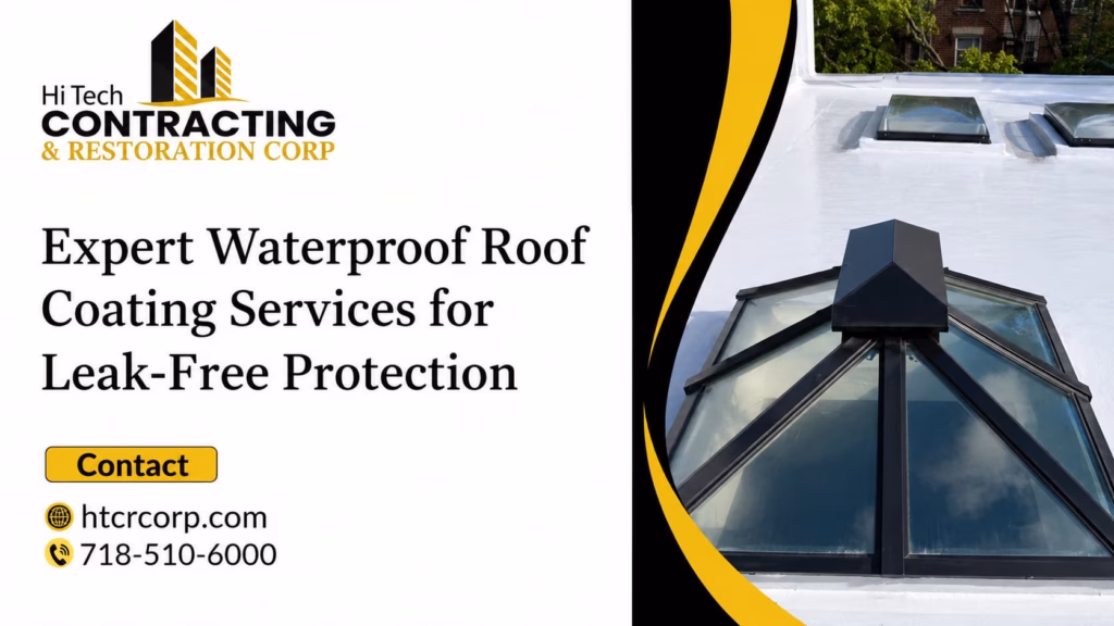 Waterproof roof coating services for residential and commercial roofs in NYC