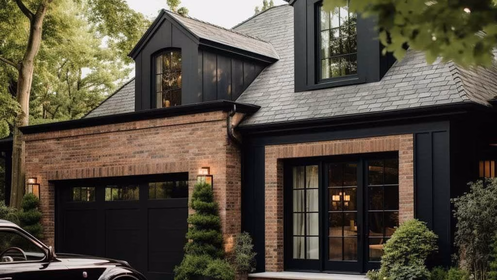 Brick masonry wall with neatly aligned bricks and professionally finished mortar joints, creating a durable and attractive exterior