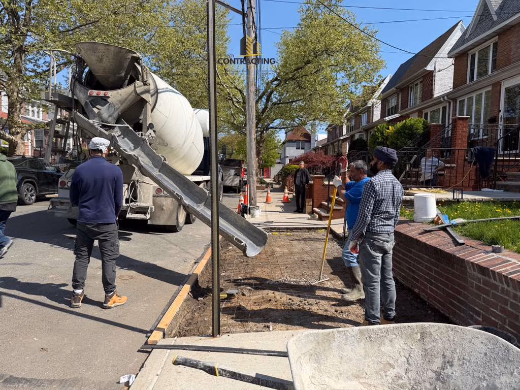 concrete curb replacement and DOT violation removal