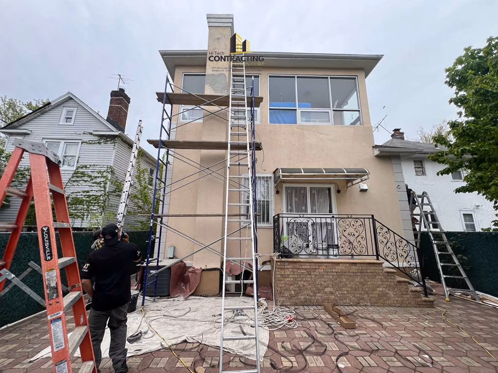 eifs stucco repair Fresh meadows queens with thorocoat waterproofing