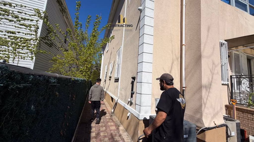 eifs stucco repair Fresh meadows queens with thorocoat waterproofing coating