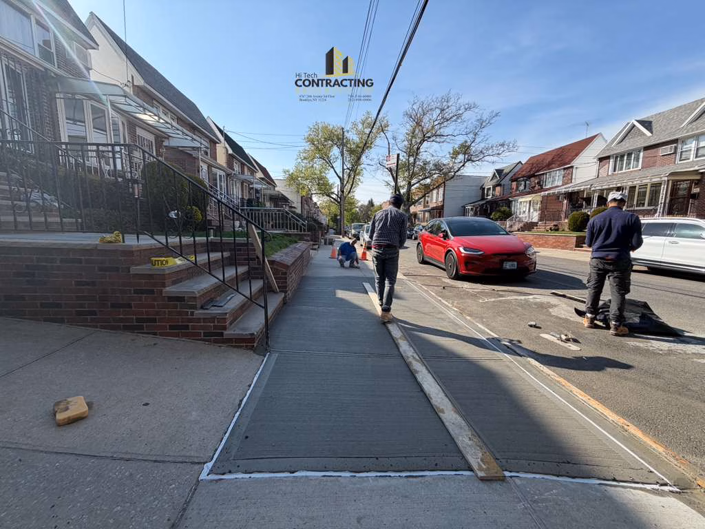Sidewalk repair Dyker Heights Brooklyn