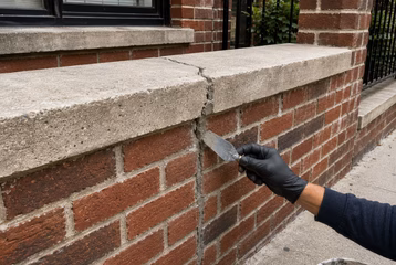 brick crack repair