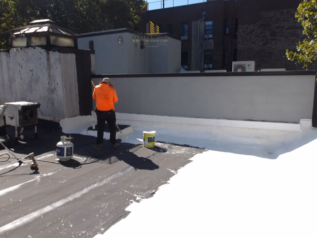 flat roof restoration east village manhattan